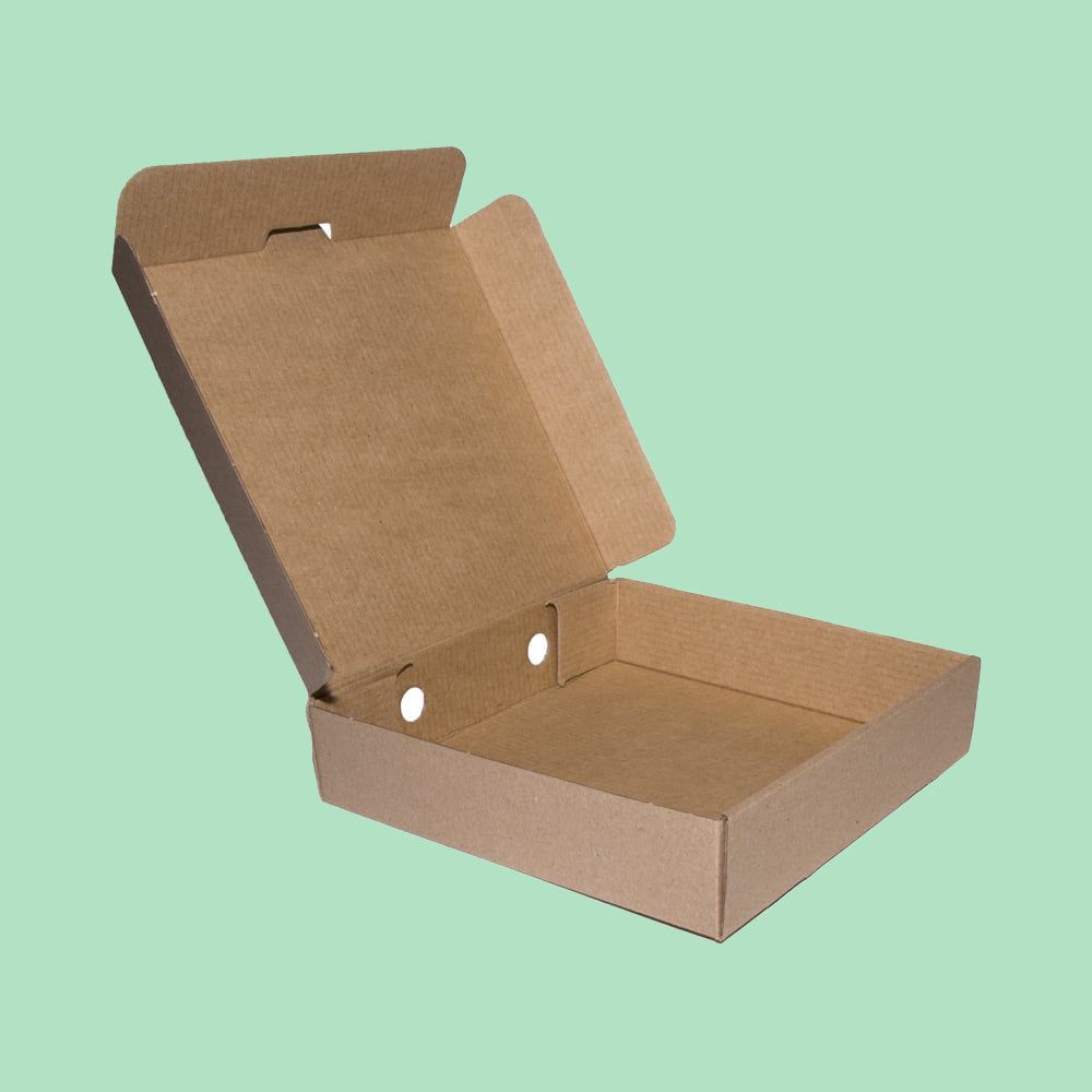 12" x 12" Brown E-Flute Pizza Box