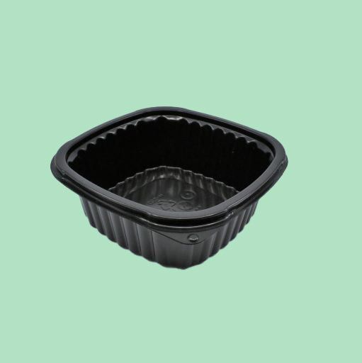 12oz Black Square Microwave Tray