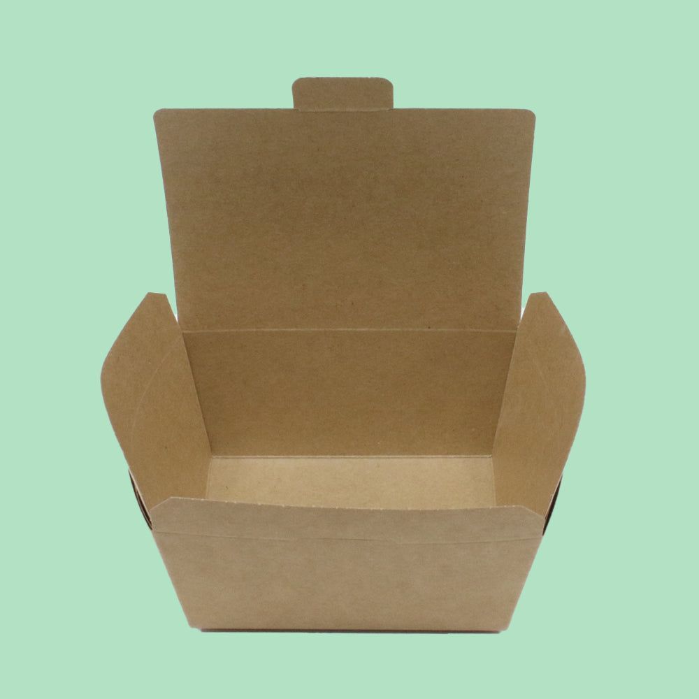 #1 Brown Hinged Leakproof Container