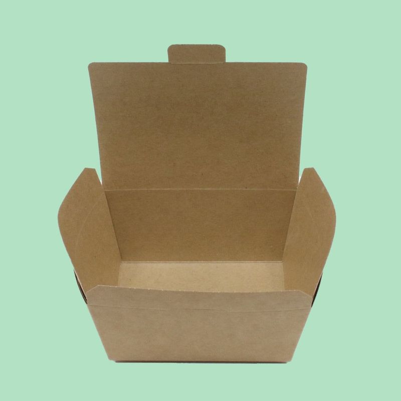 #1 Brown Hinged Leakproof Container