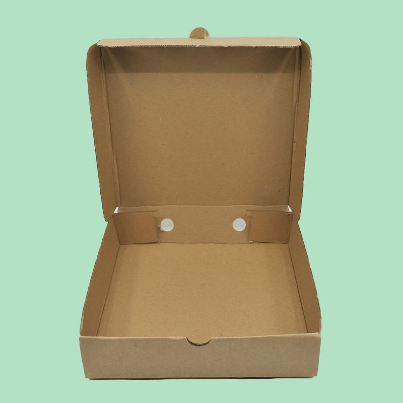 10" x 10" Brown E-Flute Pizza Box