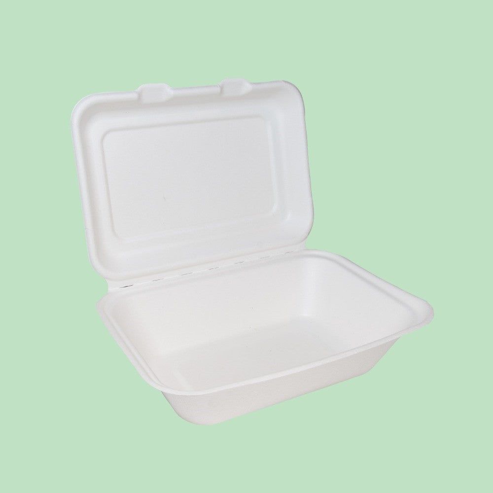 7" x 5" Bagasse Clamshell