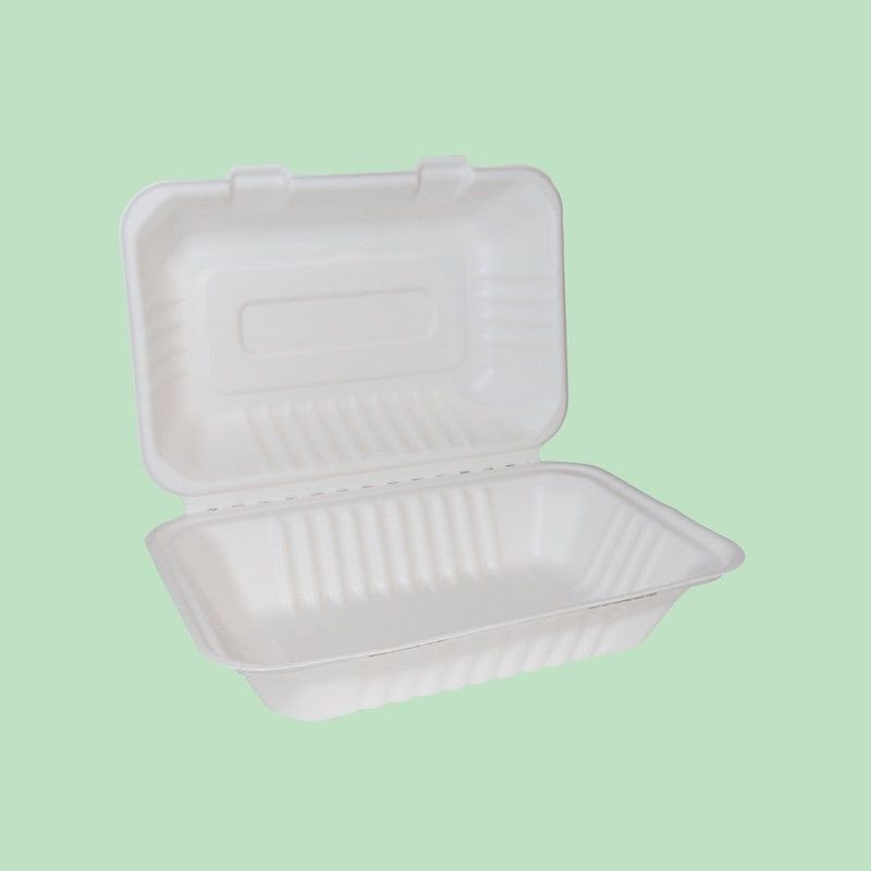9" x 6" Bagasse Clamshell