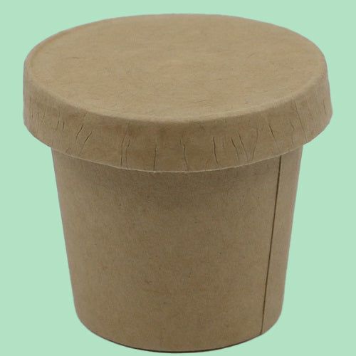 1oz Kraft Board Flat Lid
