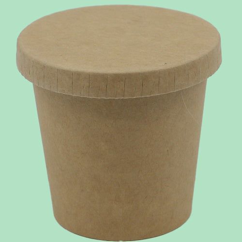 2-4oz Kraft Board Flat Lid