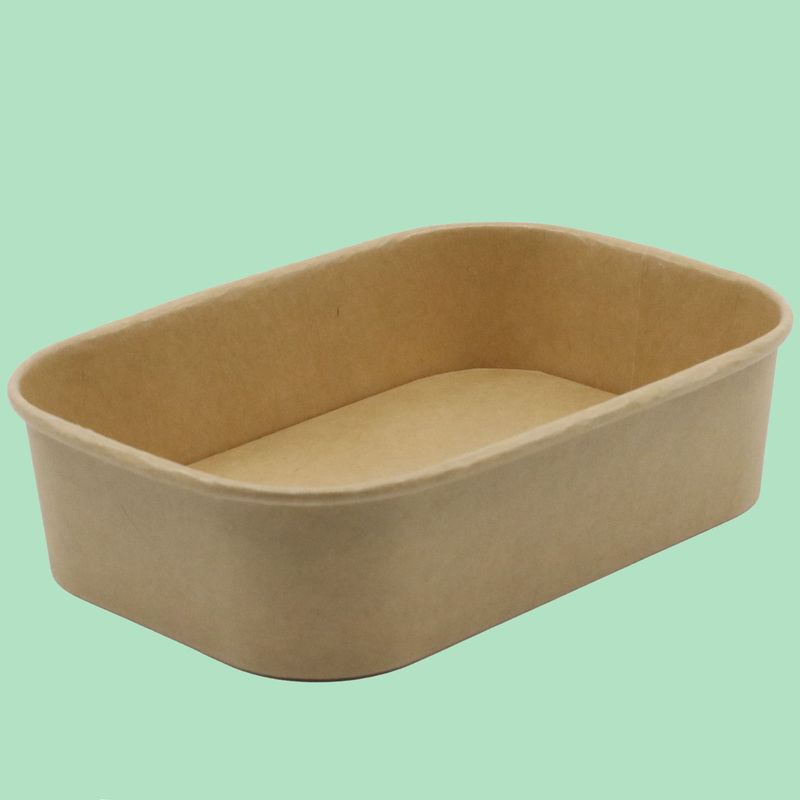500ml Kraft Rectangular Tray