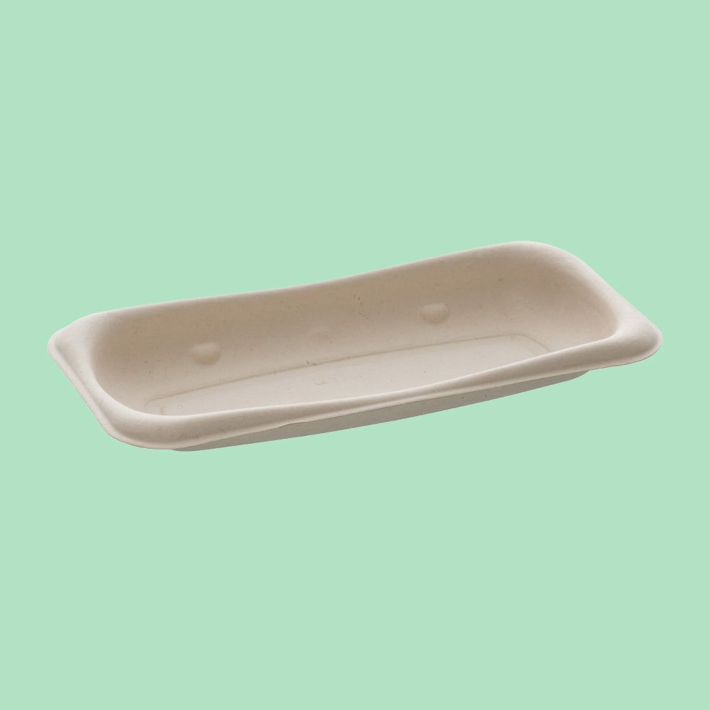 Grab & Go BePulp Rectangular Tray 20cm x 10cm