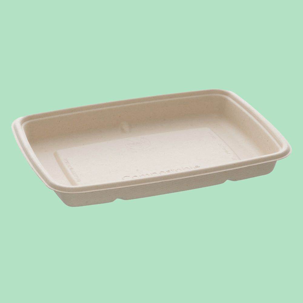 BePulp Rectangular Tray - 600ml