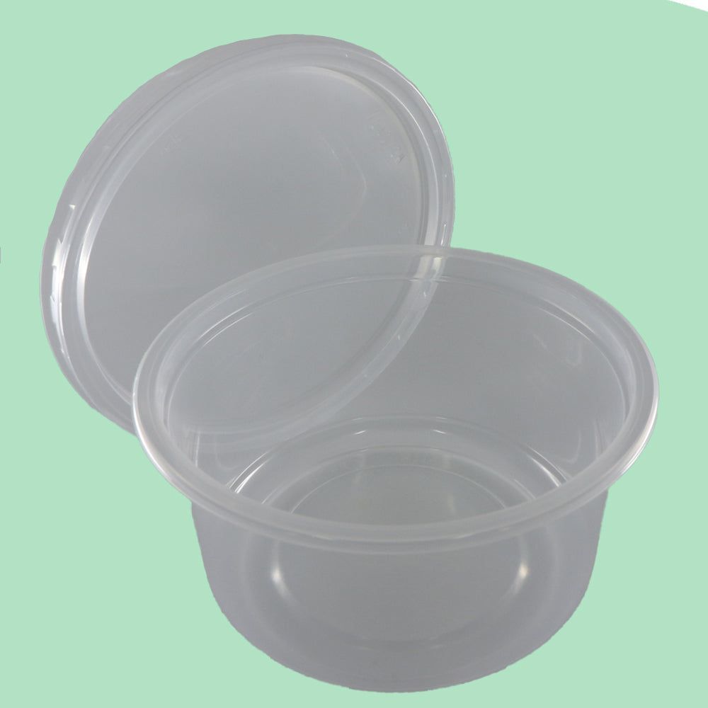 350ml Round PP Pot & Lid Combo