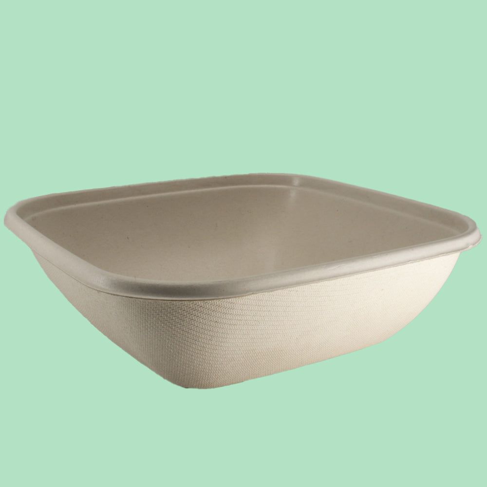 BePulp Square PLA Laminated Bowl - 750ml