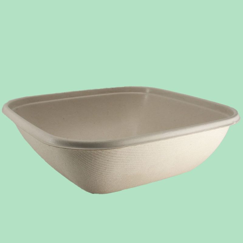 BePulp Square PLA Laminated Bowl - 750ml