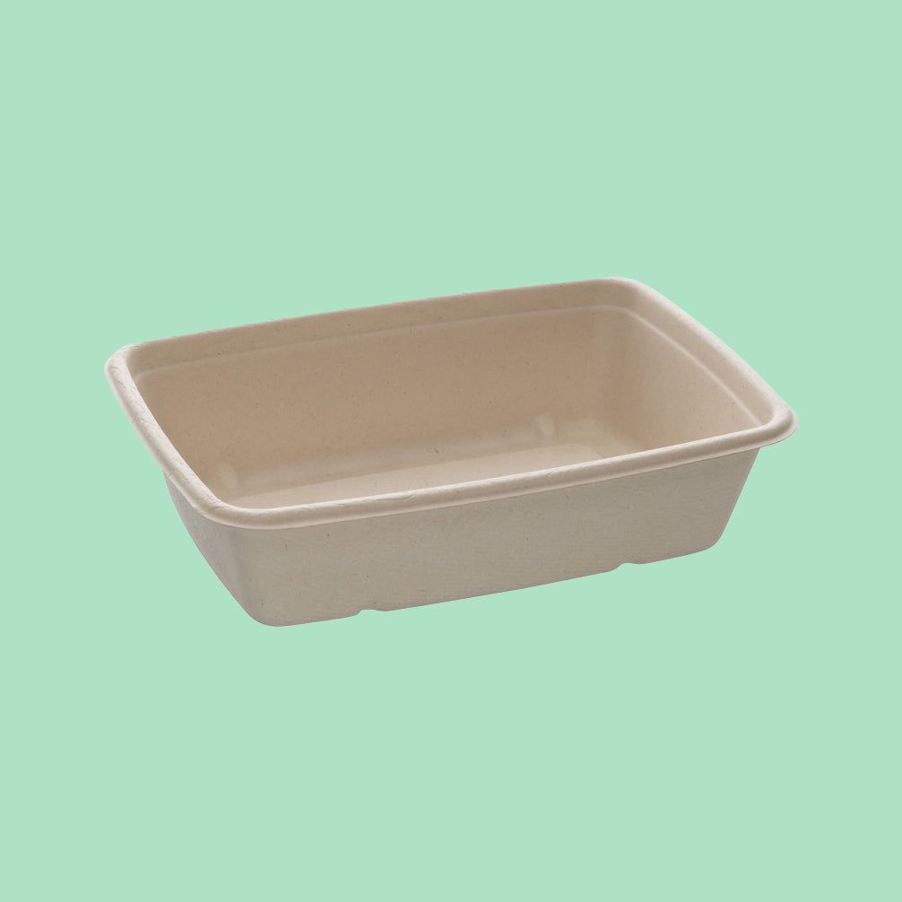 BePulp Rectangular Tray - 1050ml