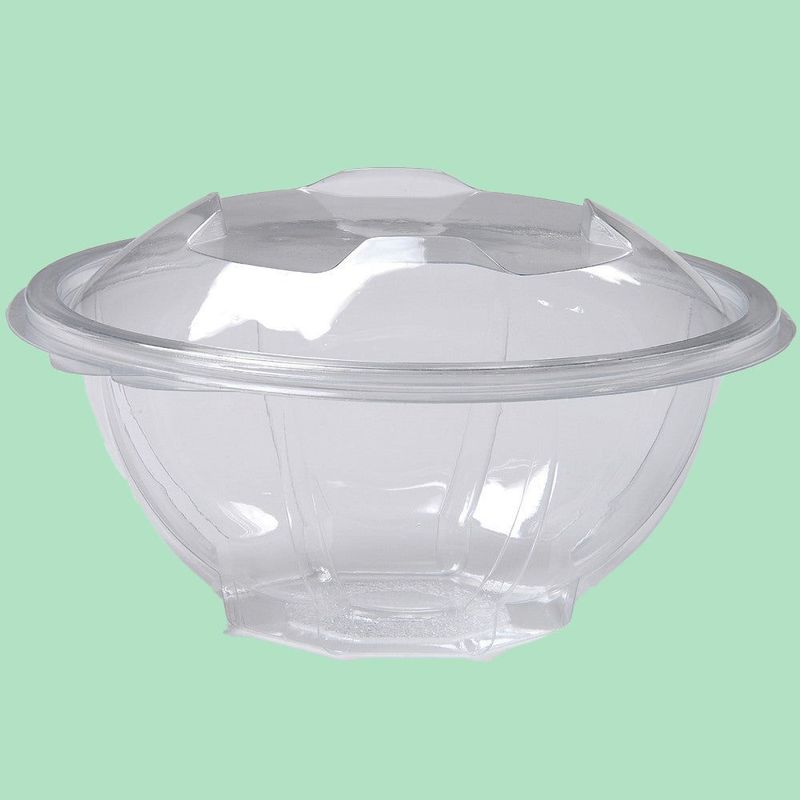 500ml Round Hinged Lid PET Container