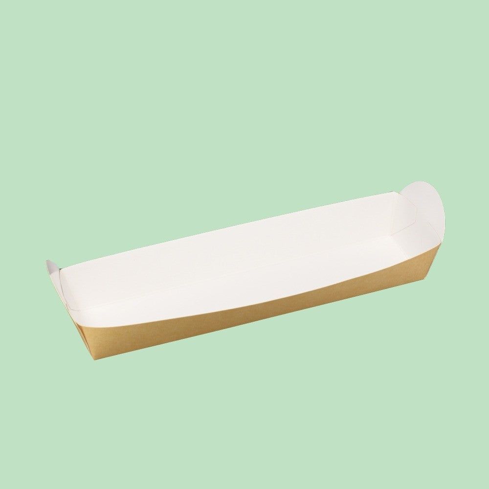 9" Kraft Baguette Tray