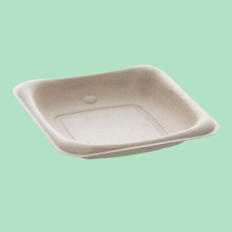 Grab & Go BePulp Square Tray 13cm x 13cm