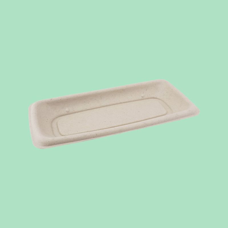 Grab & Go BePulp rectangular Tray 24cm x 11cm