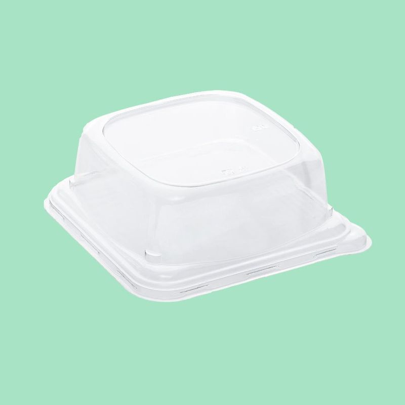 Square r-PET lid 13cm x 13cm
