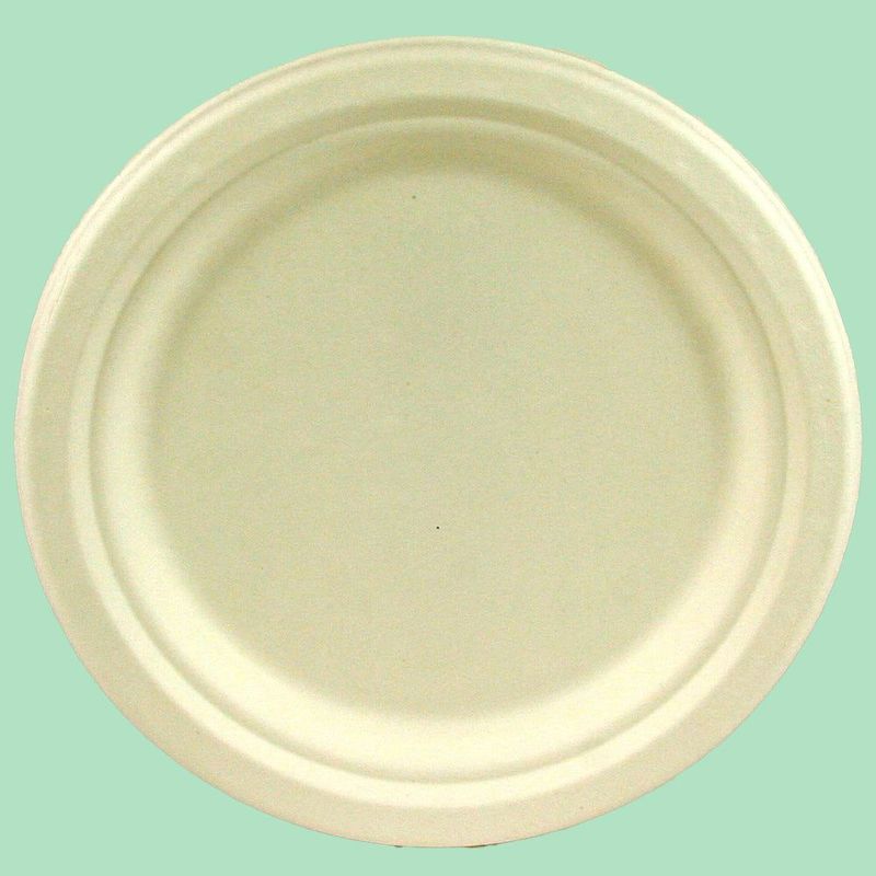 7" Round Bagasse Plate