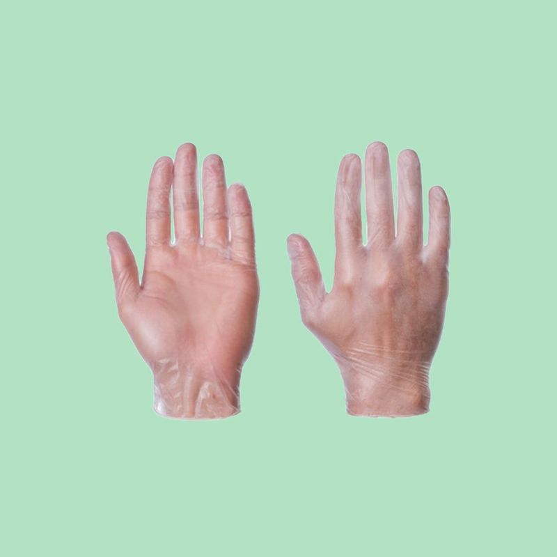 Small Clear Powder Free Vinyl Gloves