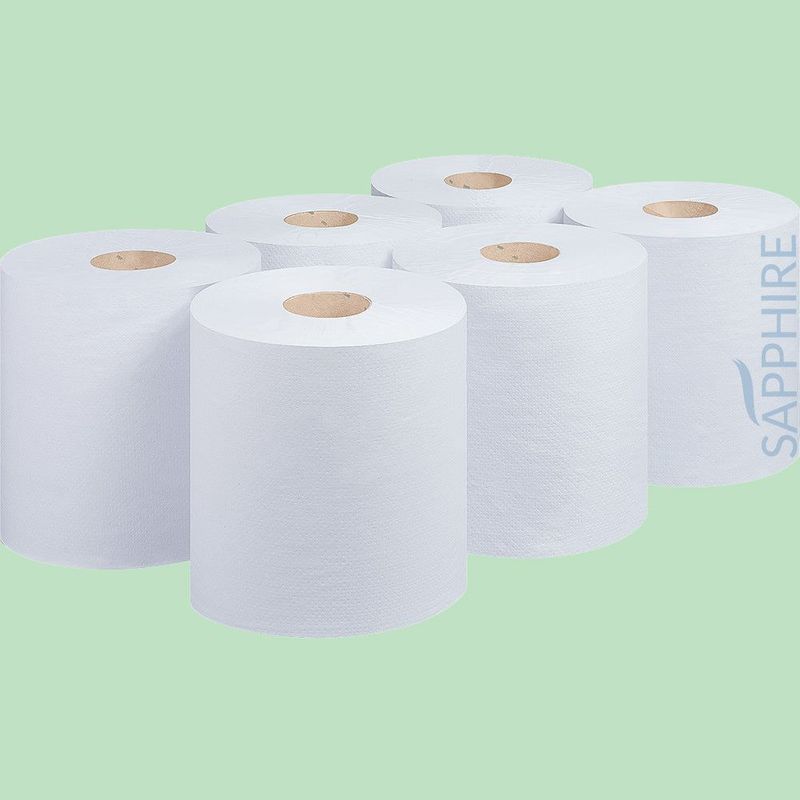 2 Ply White Centrefeed
