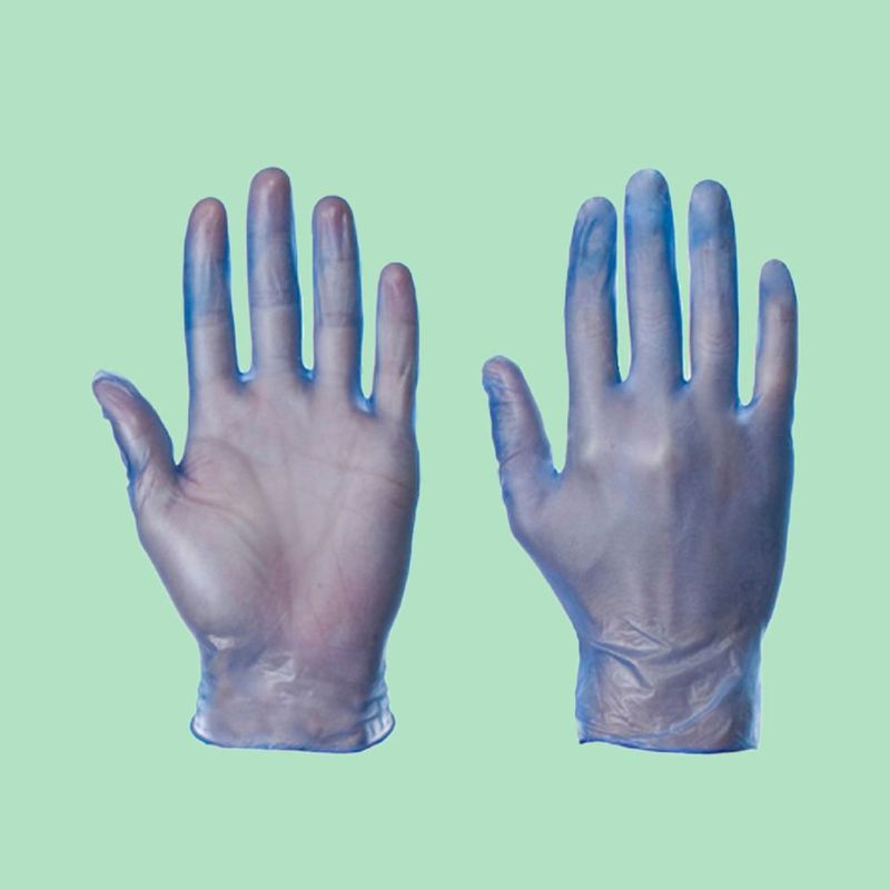 Large Blue Powder Free Vinyl Gloves