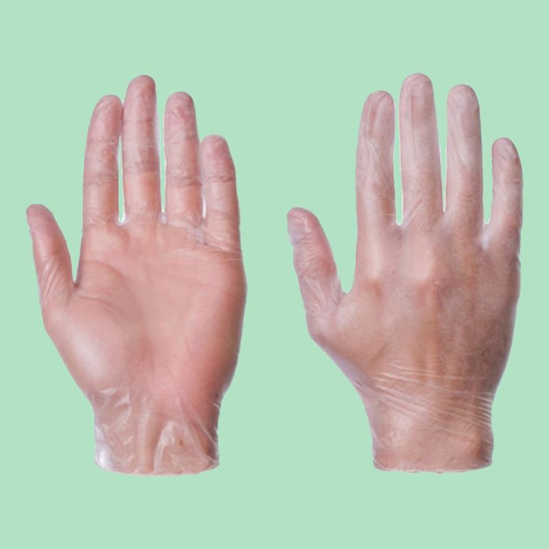 Extra Large Clear Powder Free Vinyl Gloves