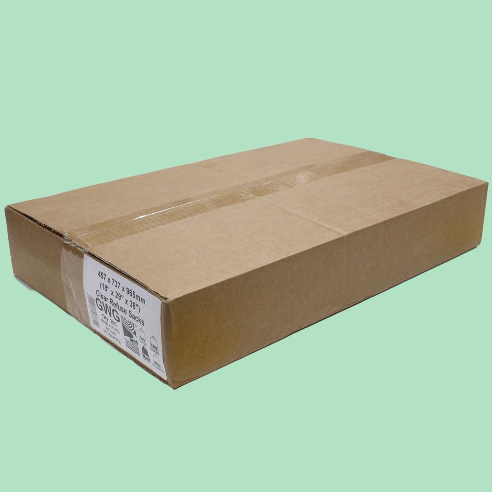 Clear Refuse Sack 18" x 29" x 38" 18kgs