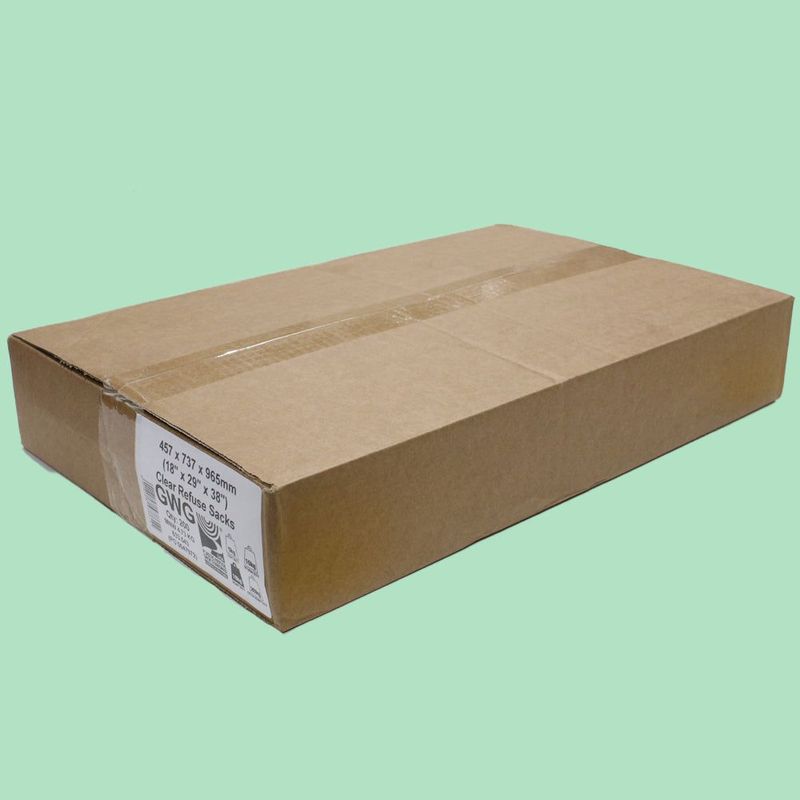 Clear Refuse Sack 18" x 29" x 38" 18kgs