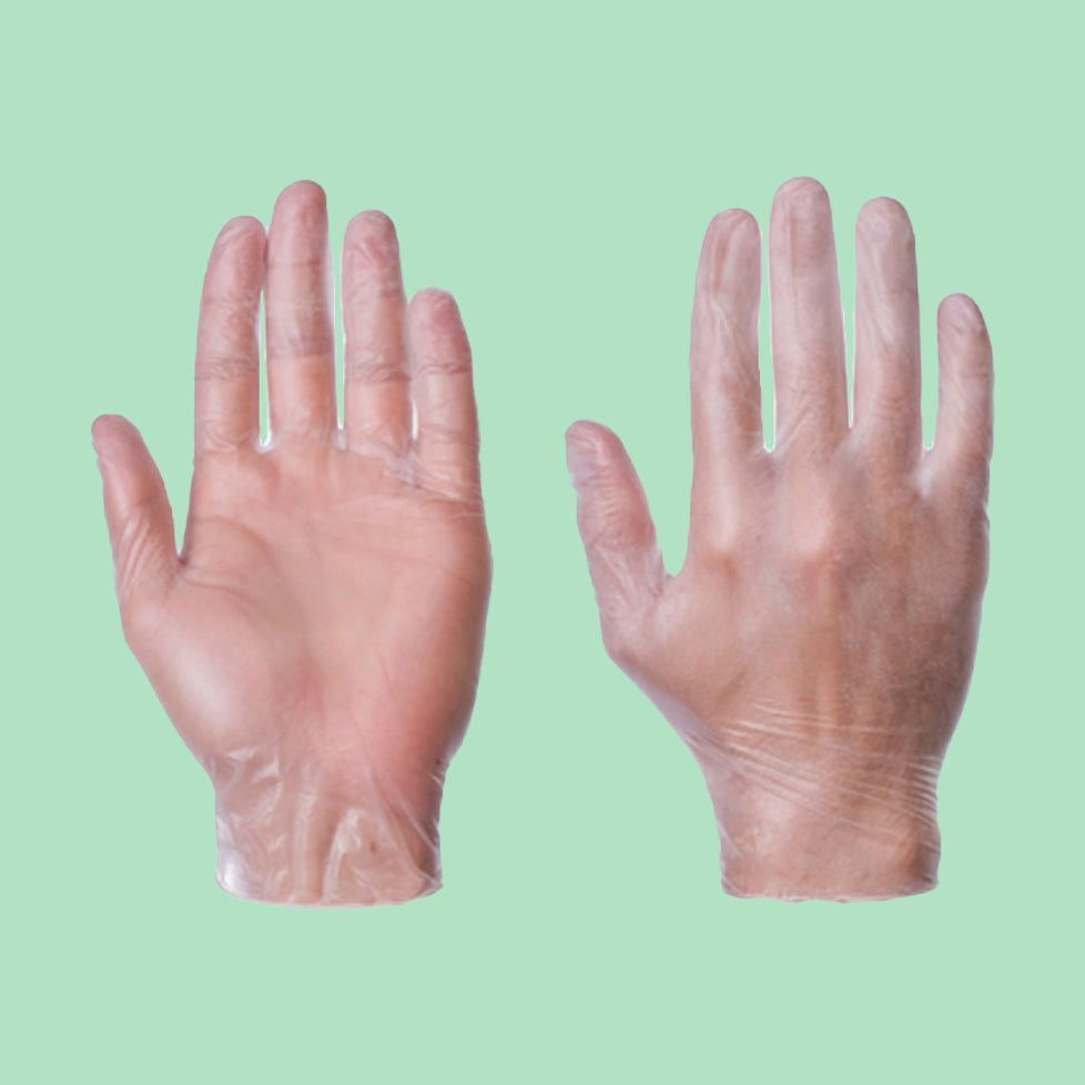 Large Clear Powder Free Vinyl Gloves