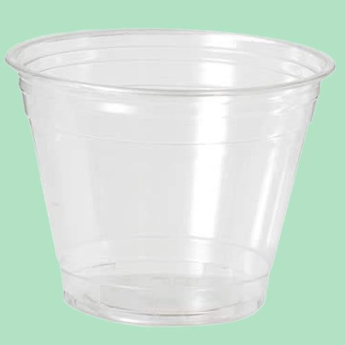 9oz Clear PET Squat Cup