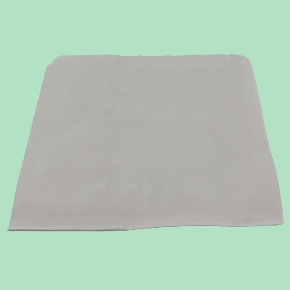 7" x 7" White Sulphite Paper Bag