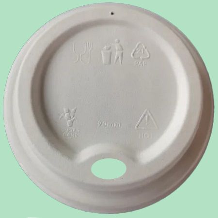 12/16oz Moulded Sip-Thru Fibre Lid