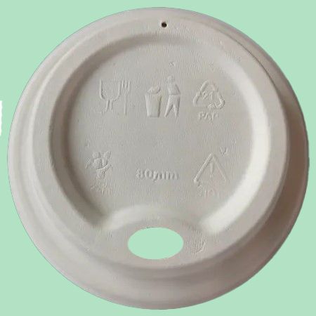 8oz Moulded Fibre Sip-Thru Lid