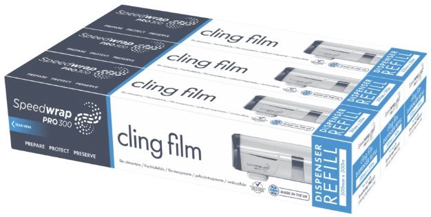 12" x 300M Cling Film Dispenser Refills