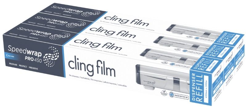 18" x 300M Cling Film Dispenser Refills
