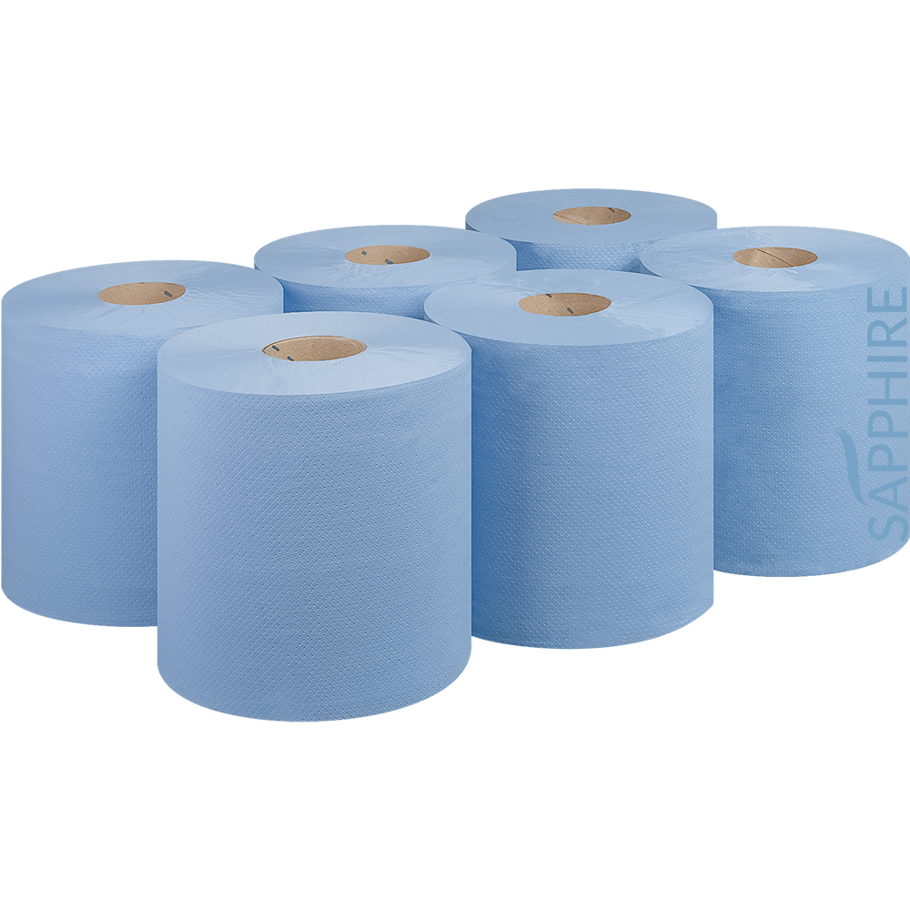 2 Ply Blue Centrefeed