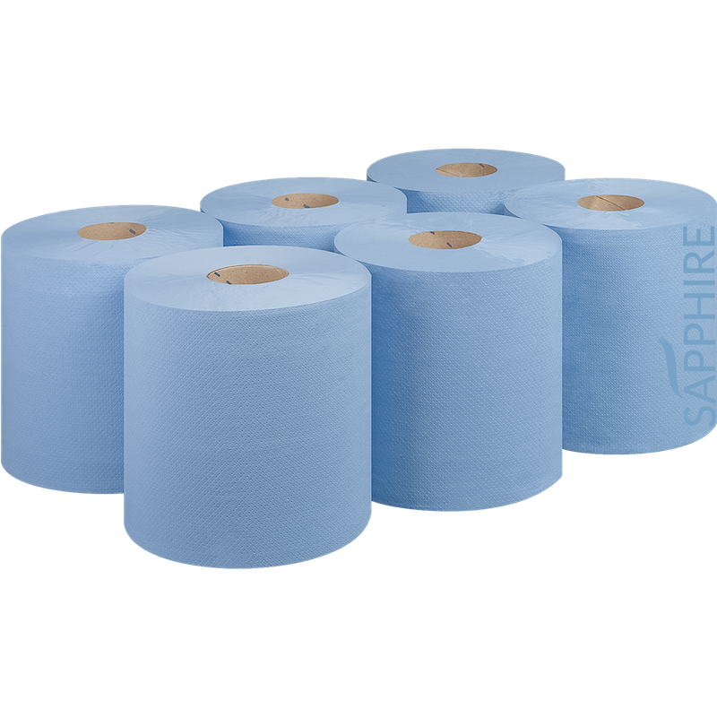 2 Ply Blue Centrefeed