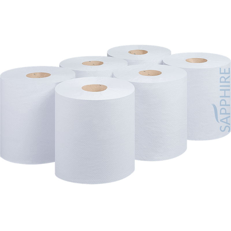 2 Ply White Centrefeed