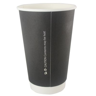16oz Black Double Wall Paper Cup 16oz Black Double Wall Paper Cup