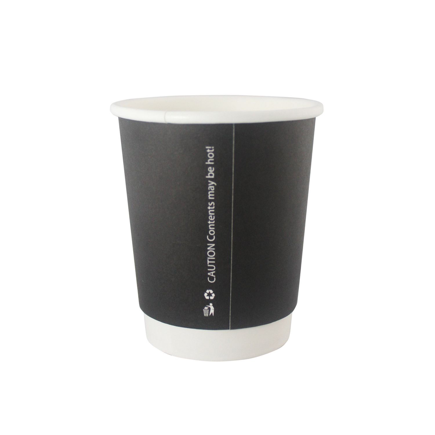 8oz Black Double Wall Paper Cup