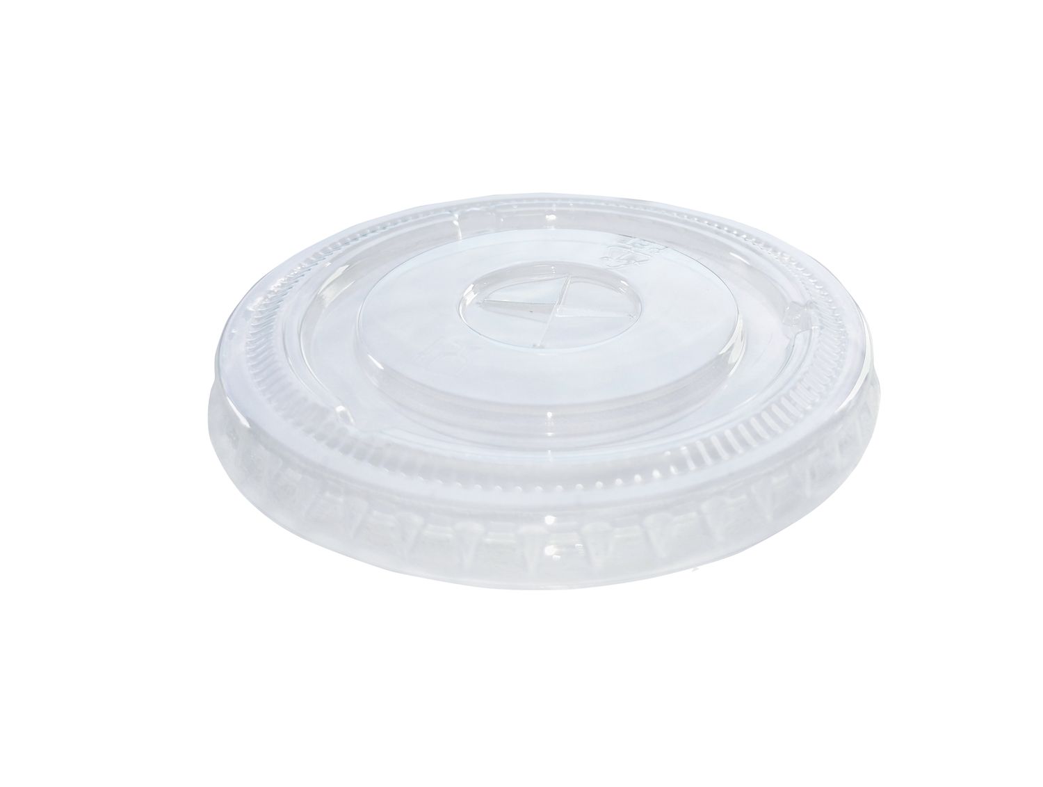 9oz Flat Lid - Straw Slot (r-Pet Cup)