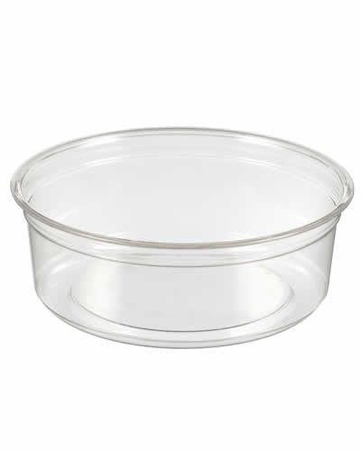 8oz Clear Round Pot