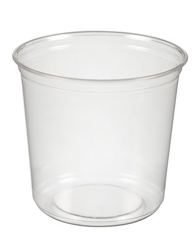 24oz Clear Round Pot