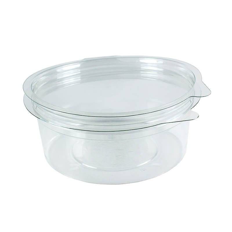250ml Round Hinged r-Pet Pot