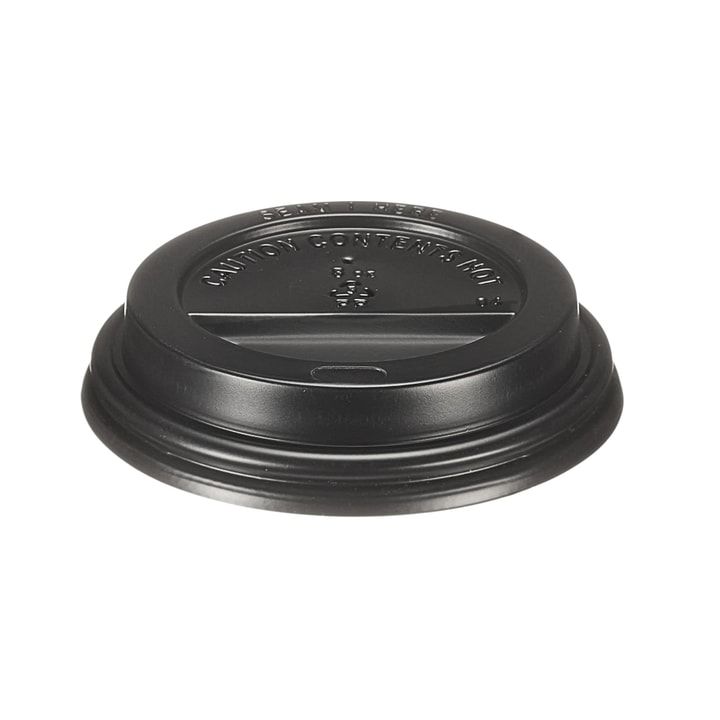 8oz Black Dome Sip-Thru Lid