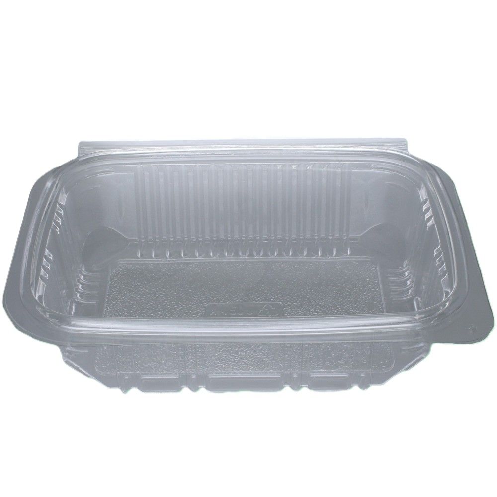 450ml Rectangular Hinged Lid rPET Container