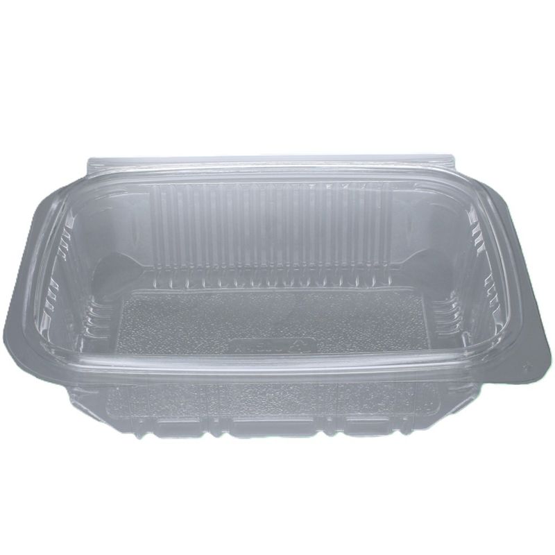 450ml Rectangular Hinged Lid rPET Container