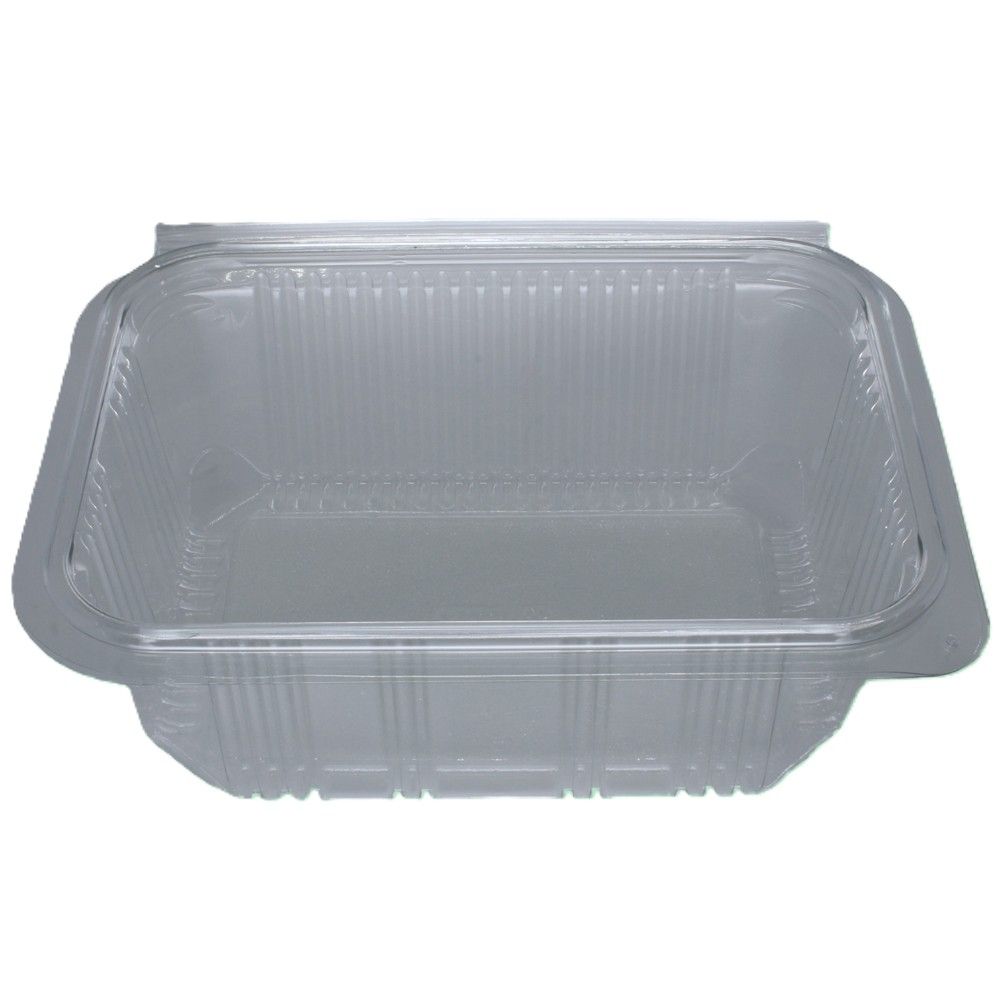 1000ml Rectangular Hinged Lid rPET Container