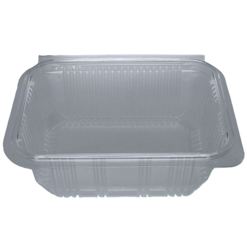 1000ml Rectangular Hinged Lid rPET Container