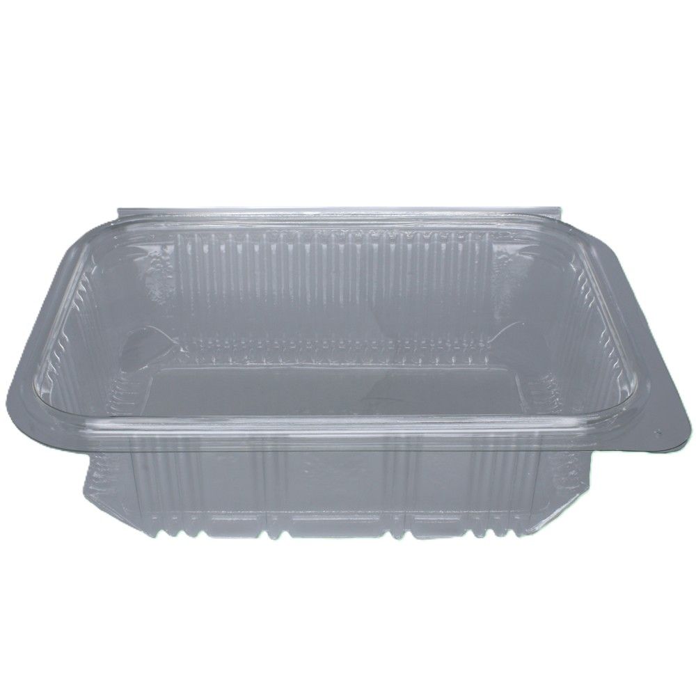 750ml Rectangular Hinged Lid rPET Container